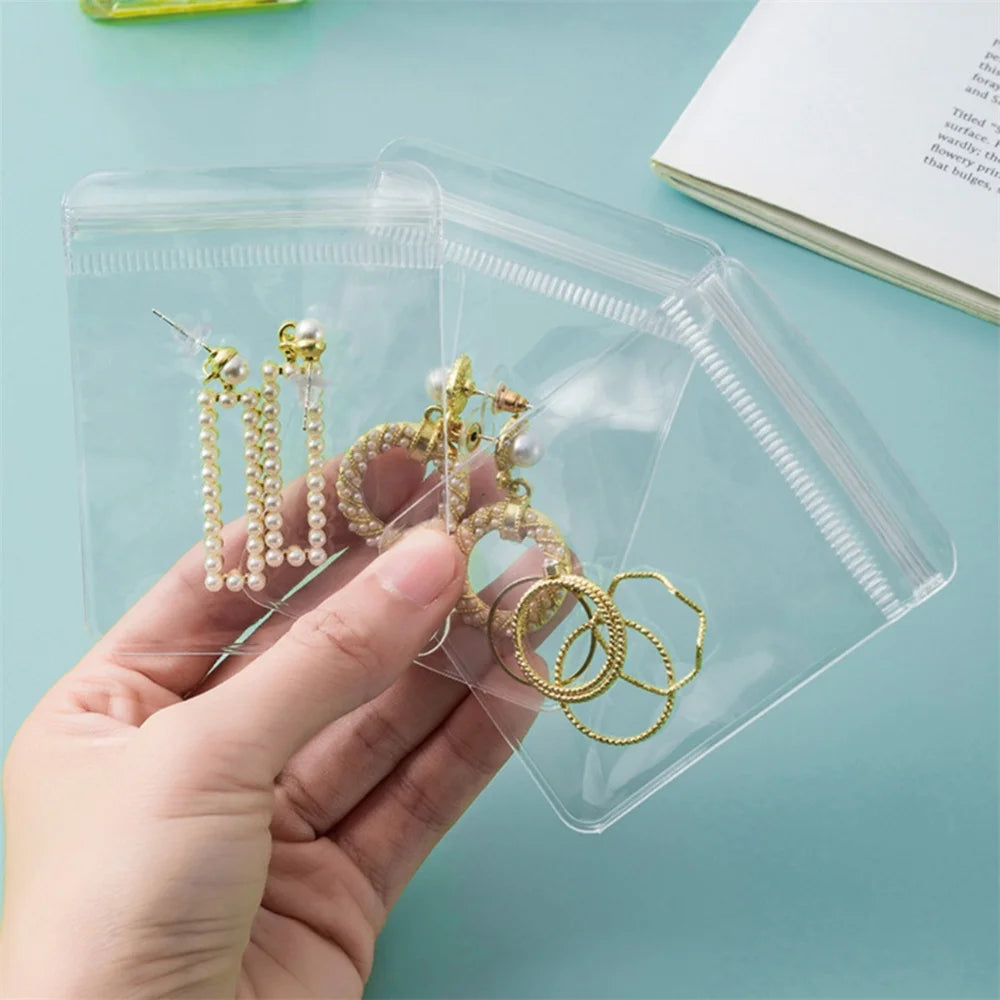 Transparent Jewelry Storage Bag Dustproof