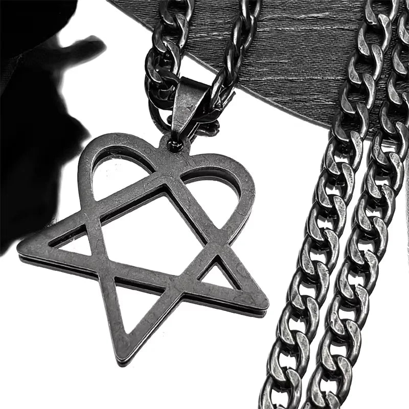 Star Heart Necklace for Women
