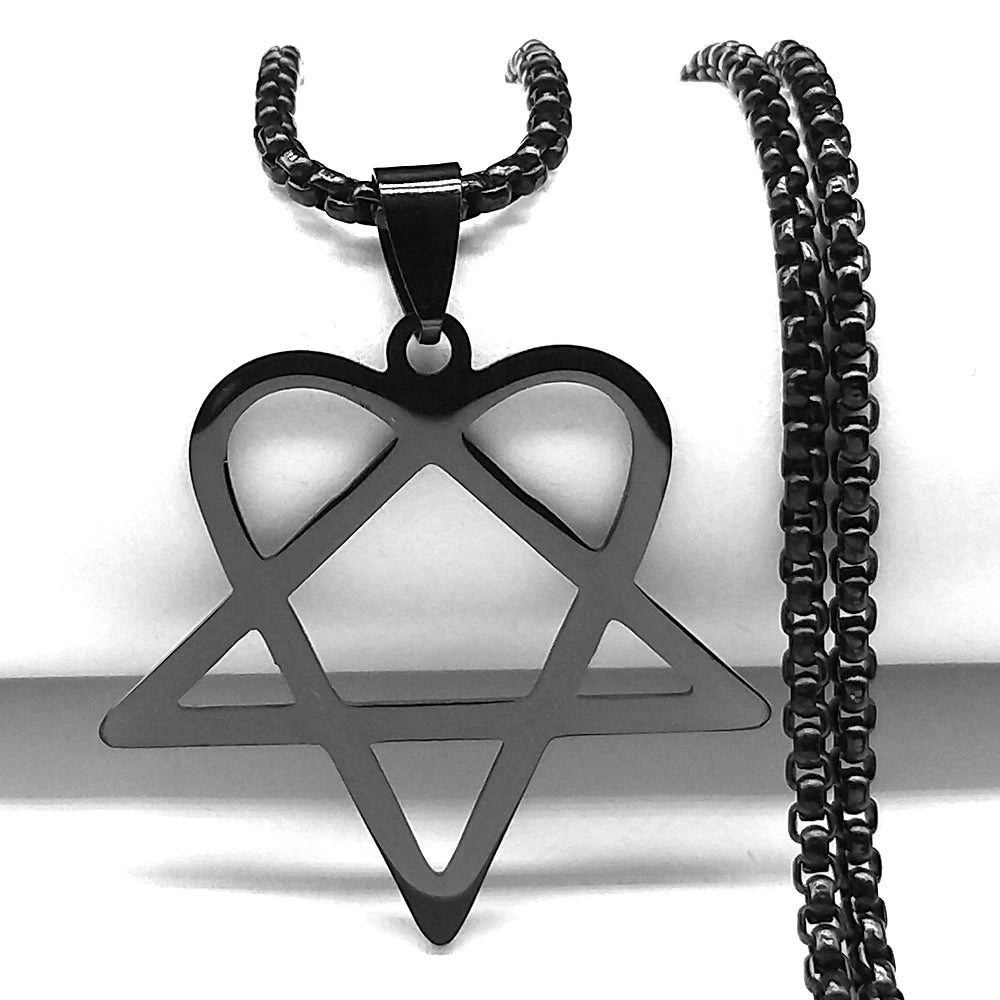 Star Heart Necklace for Women