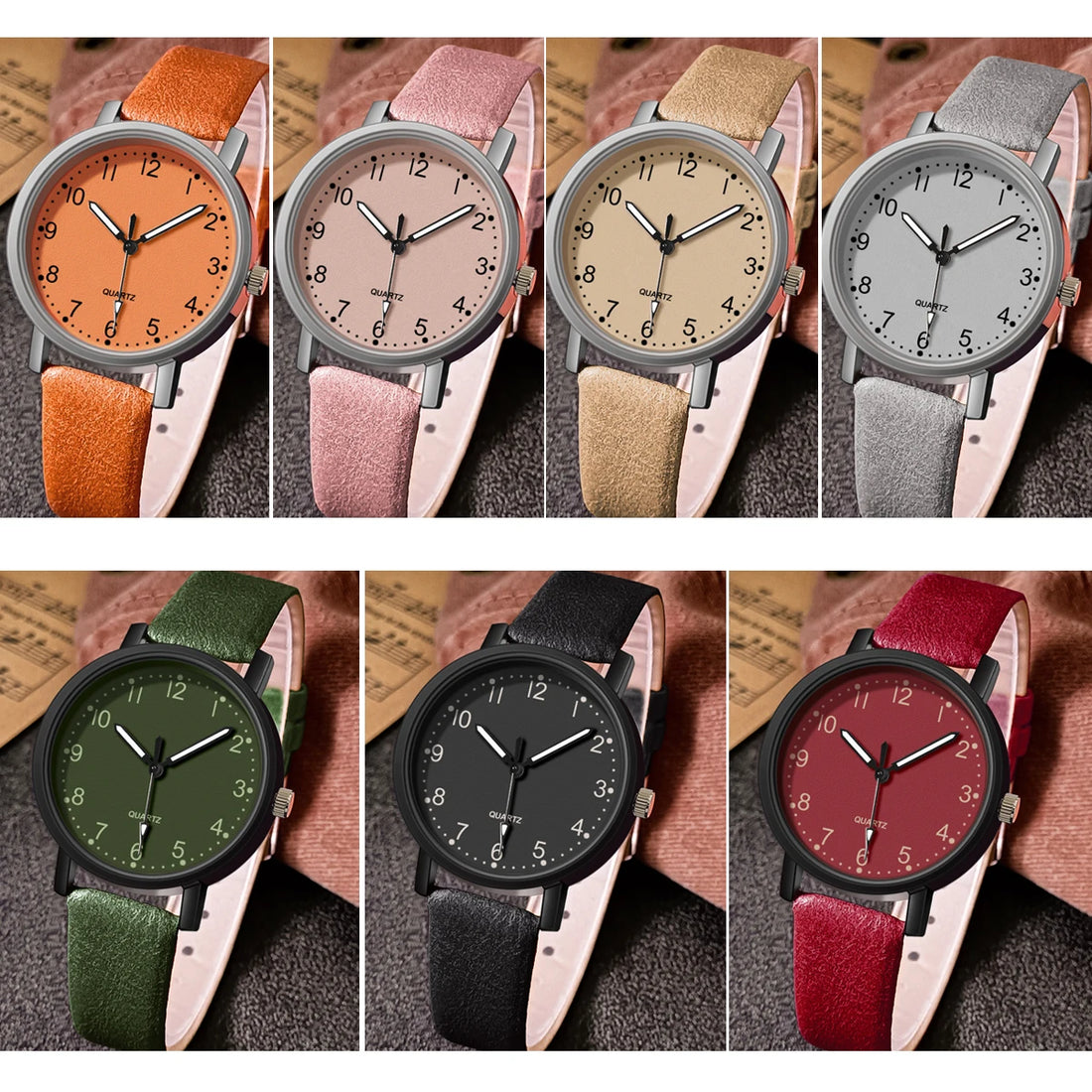 Vintage Watch For Women Leather Strap