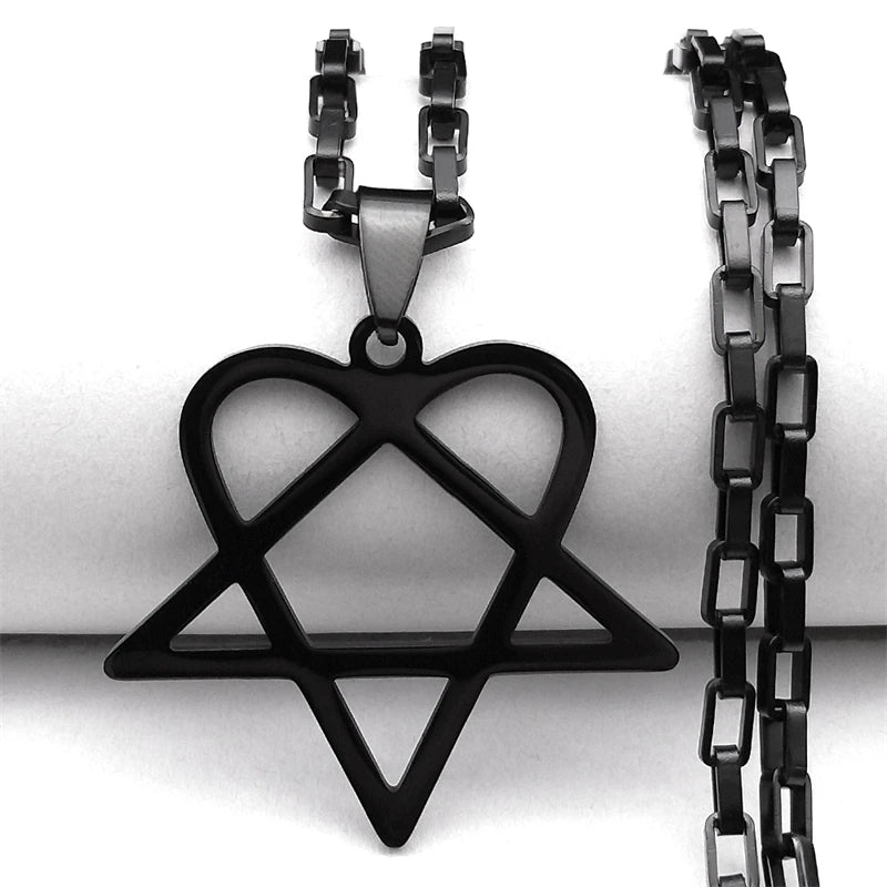 Star Heart Necklace for Women
