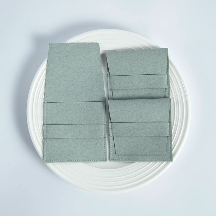 Elegant Microfiber Envelope Jewelry Bags