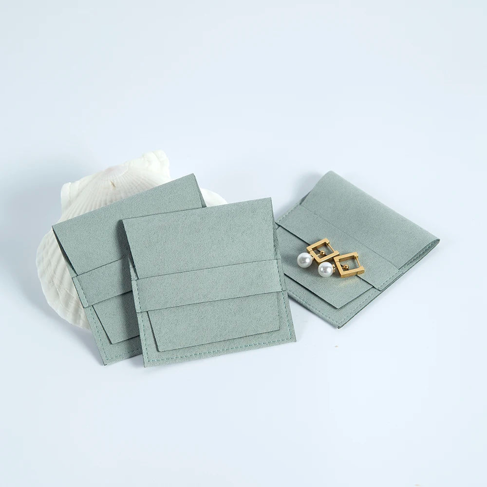 Elegant Microfiber Envelope Jewelry Bags