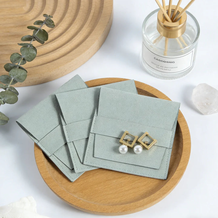 Elegant Microfiber Envelope Jewelry Bags
