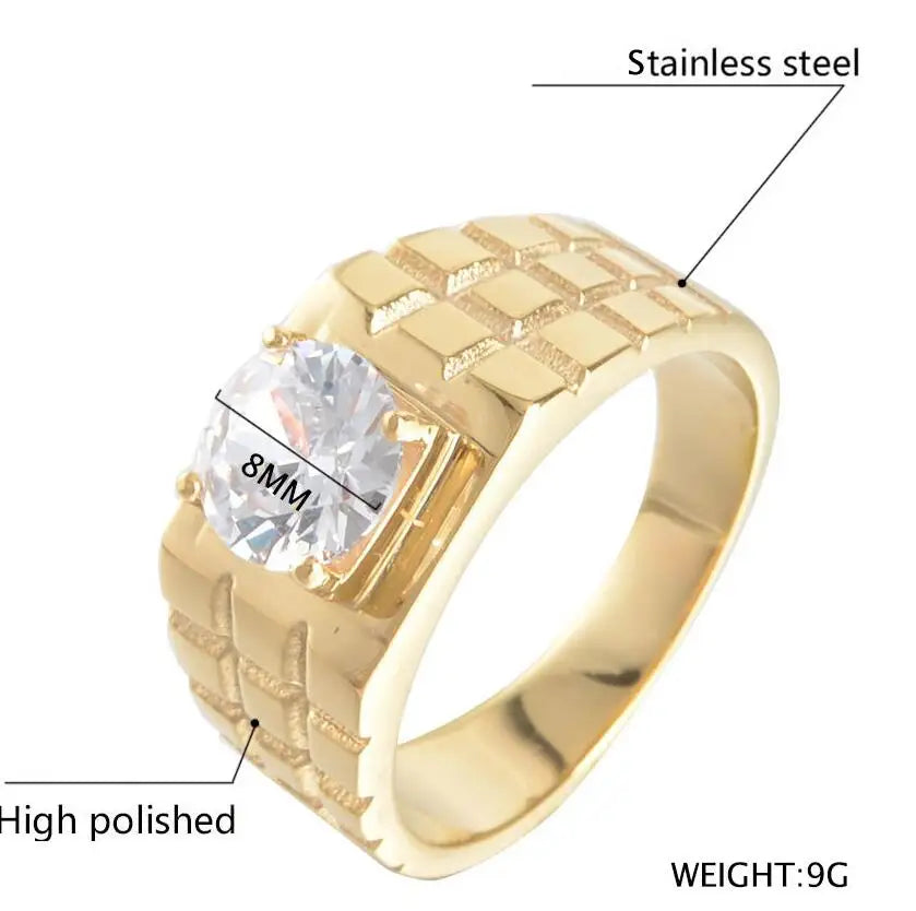 Stainless steel Engagement Ring