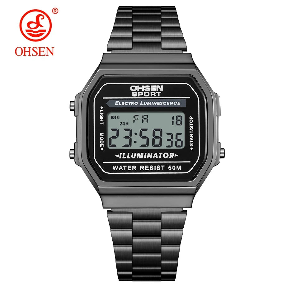 Digital Watches for Women Luxury Gold Ladies
