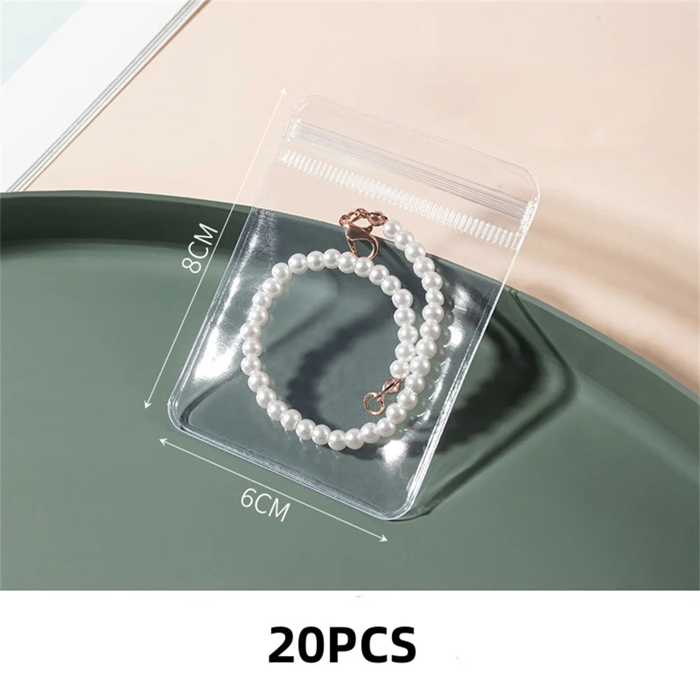 Transparent Jewelry Storage Bag Dustproof