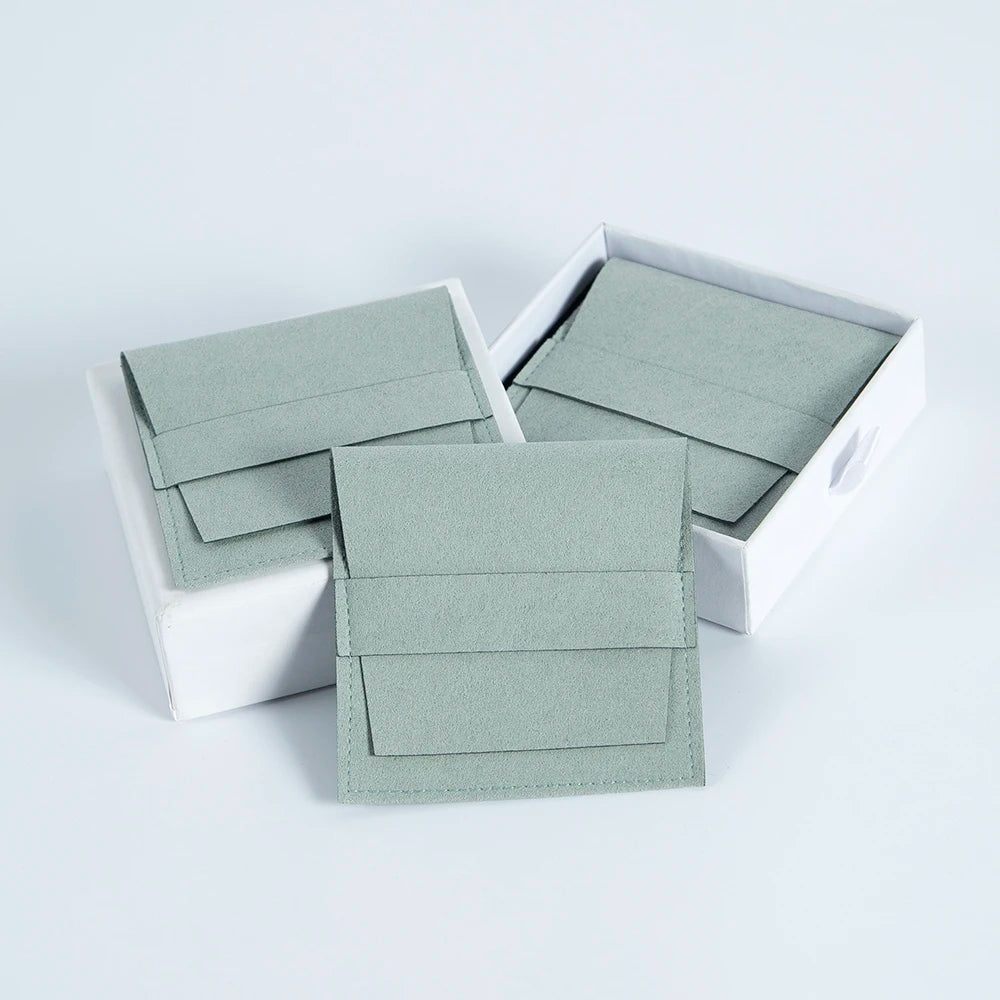 Elegant Microfiber Envelope Jewelry Bags