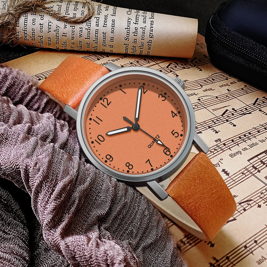 Vintage Watch For Women Leather Strap