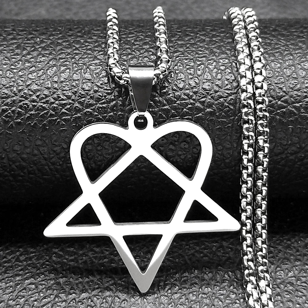 Star Heart Necklace for Women