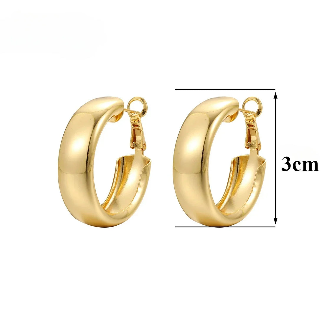 Fashion Geometric Big Circle Hoop Earrings for Women