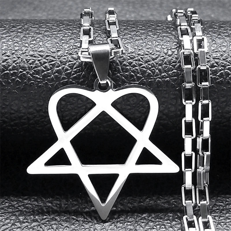 Star Heart Necklace for Women