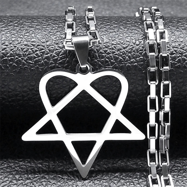 Star Heart Necklace for Women