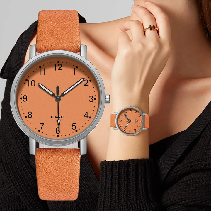 Vintage Watch For Women Leather Strap