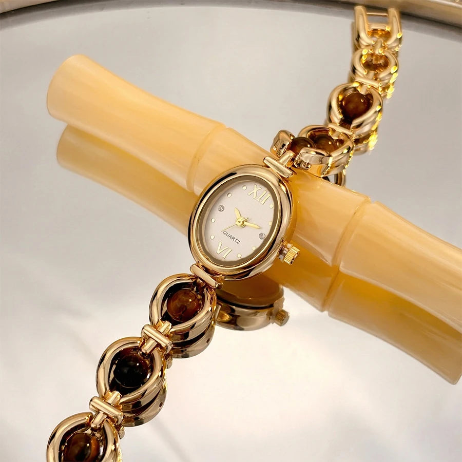 Elegant Oval Wrist Watch for Women