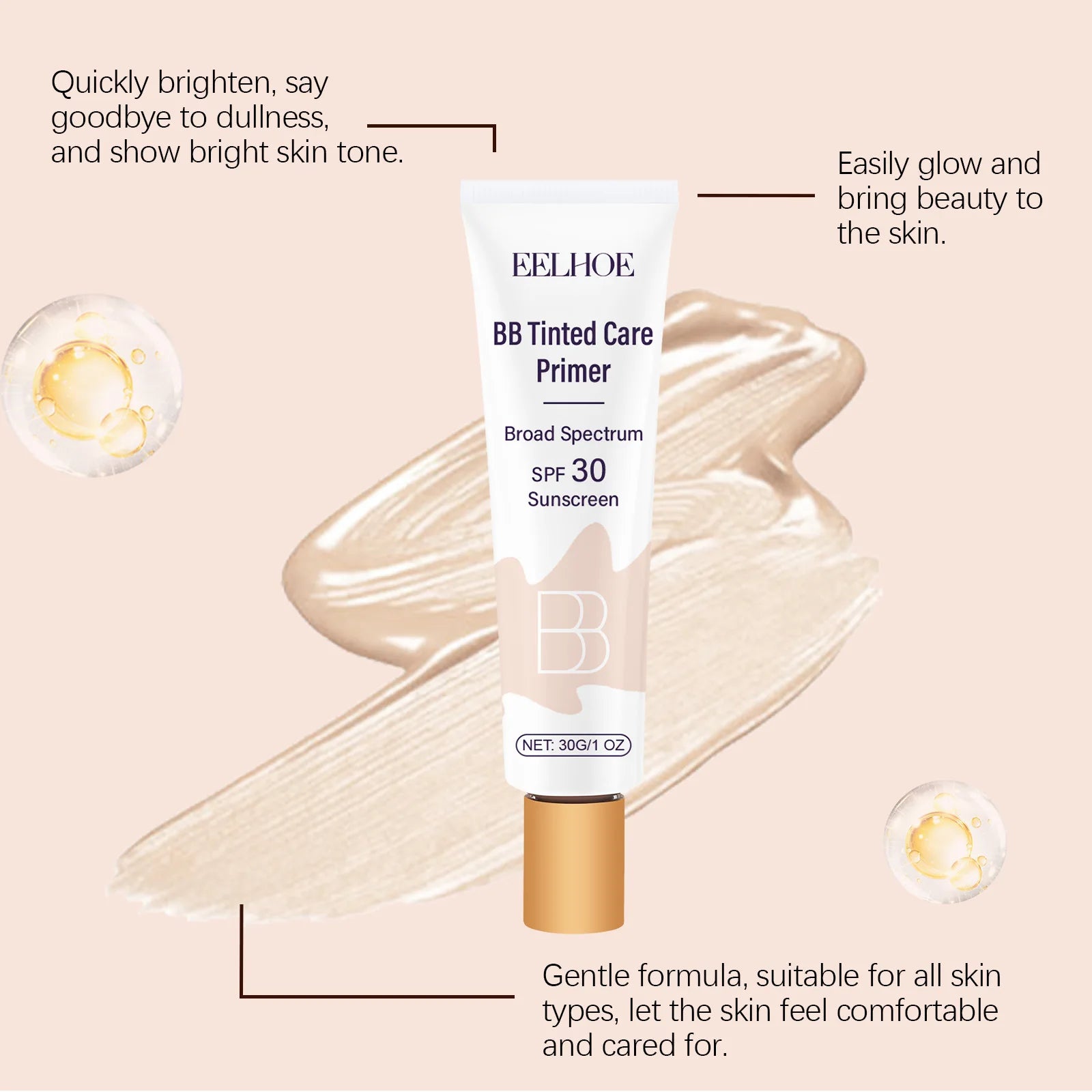 BB Cream, facial makeup, hydrating and moisturizing, beauty cream.
