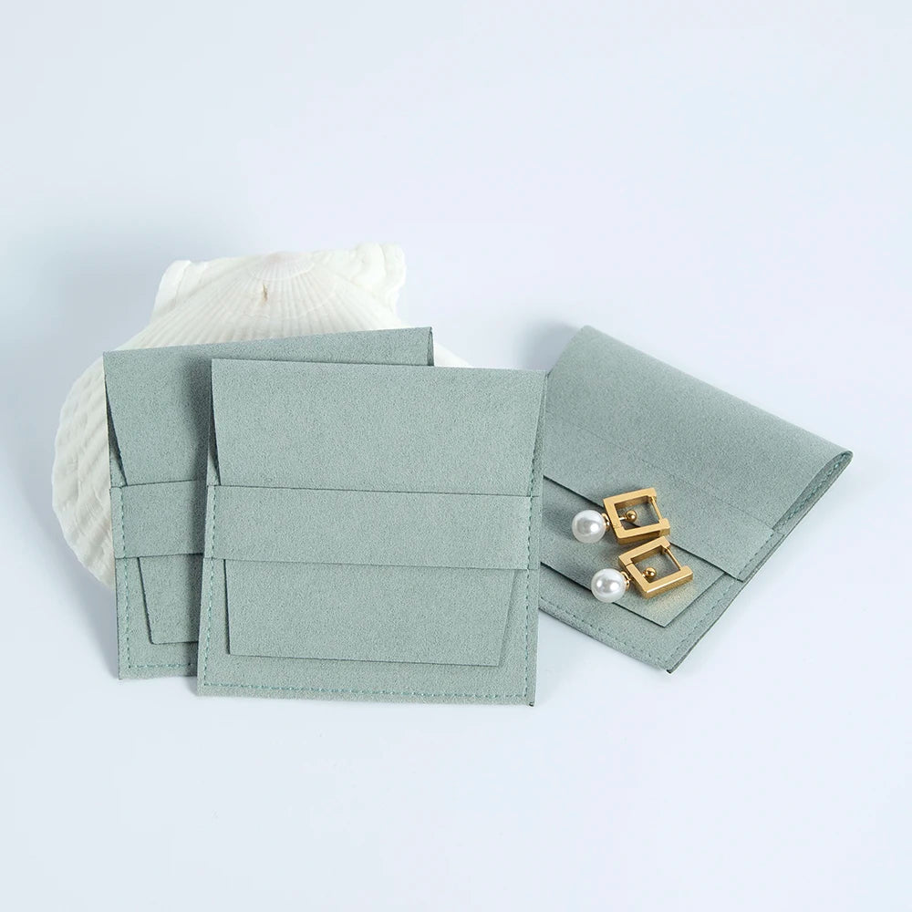 Elegant Microfiber Envelope Jewelry Bags