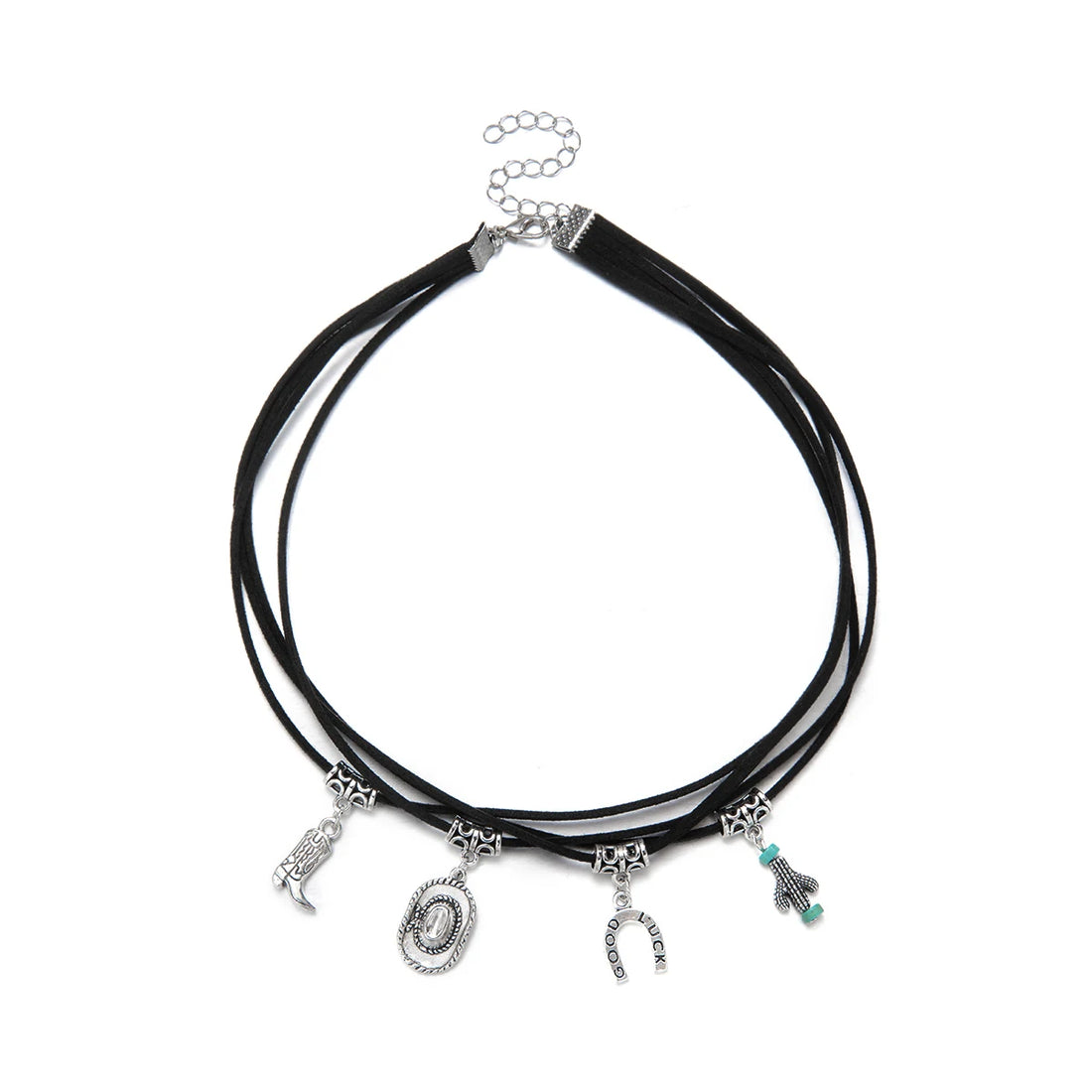 Multiple layered velvet women's necklace