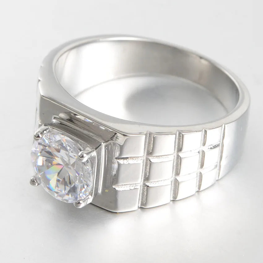 Stainless steel Engagement Ring